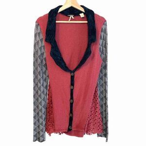 Gimmicks by BKE Mixed Pattern Cardigan